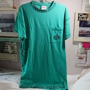 Candie's Green Graphic Night Shirt. One Size